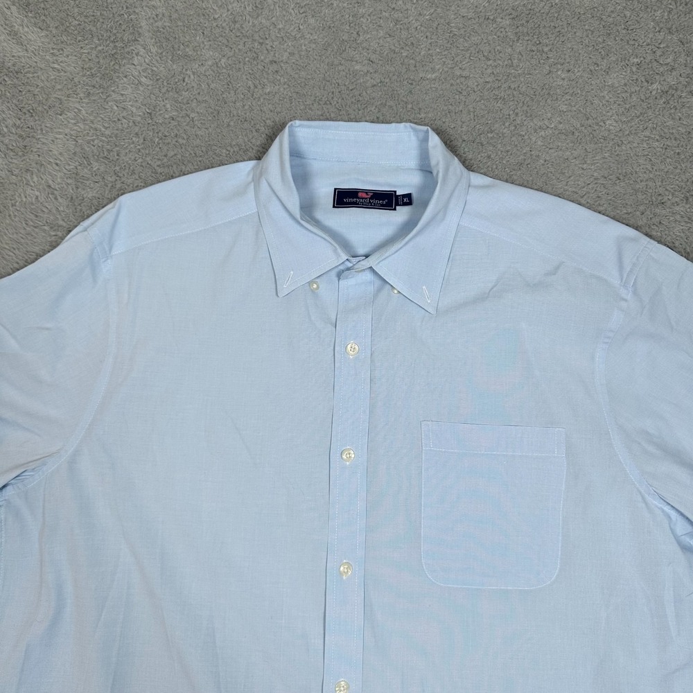 Vineyard Vines by Shep and Ian Whale Shirt • Men's XL Blue Button Up Oxford EUC - Picture 4 of 13